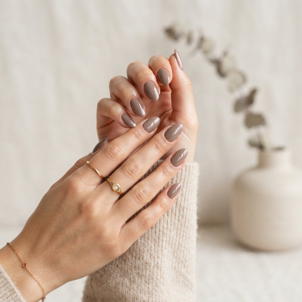 Taupe Nails
