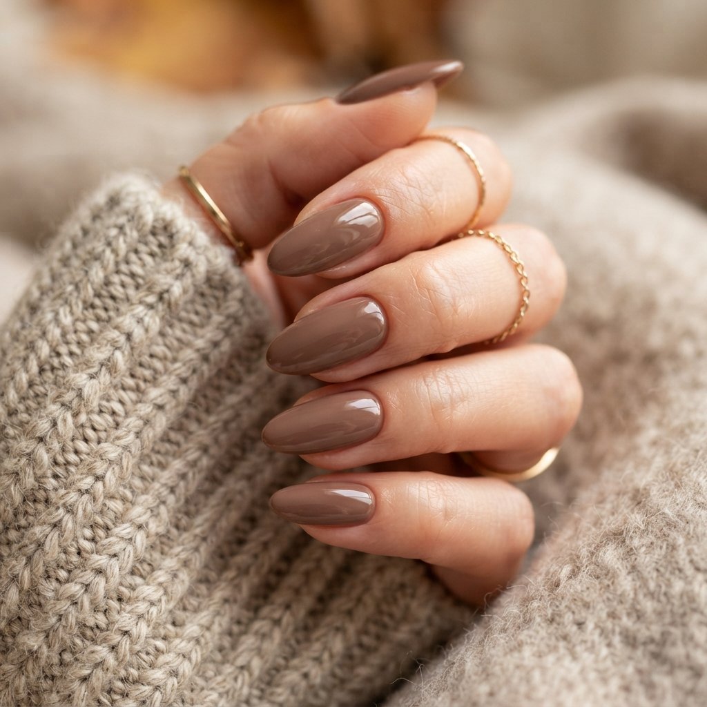Mocha Brown Nails