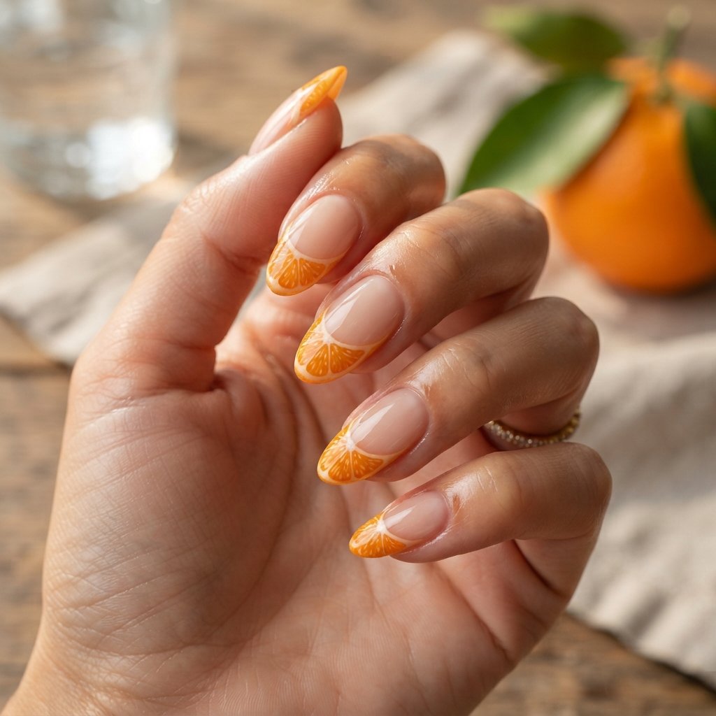 Orange Slice French Design
