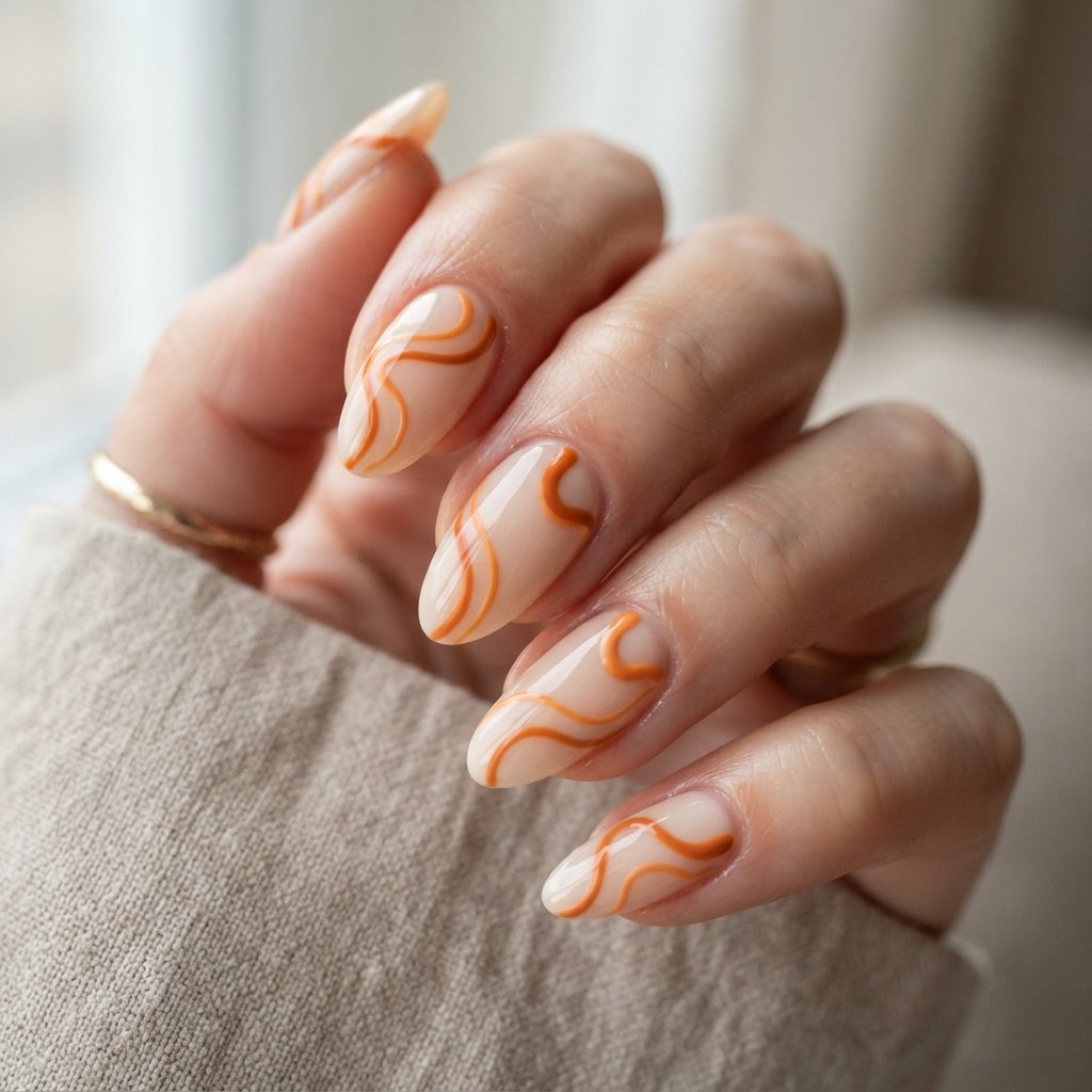 Orange Swirl Design