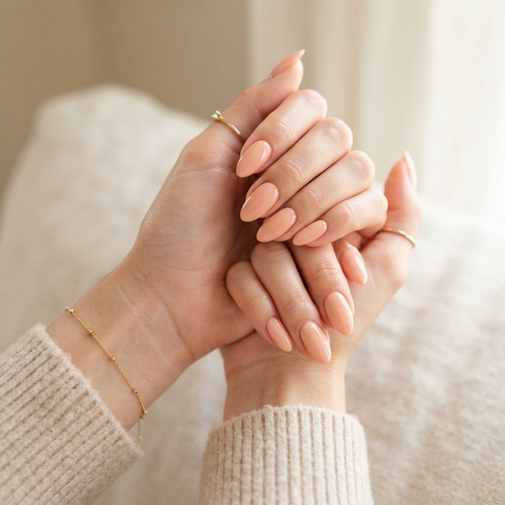 21 September Almond Nails That Make Your Hands Look Elegant 18 Soft Peach Almond Nails