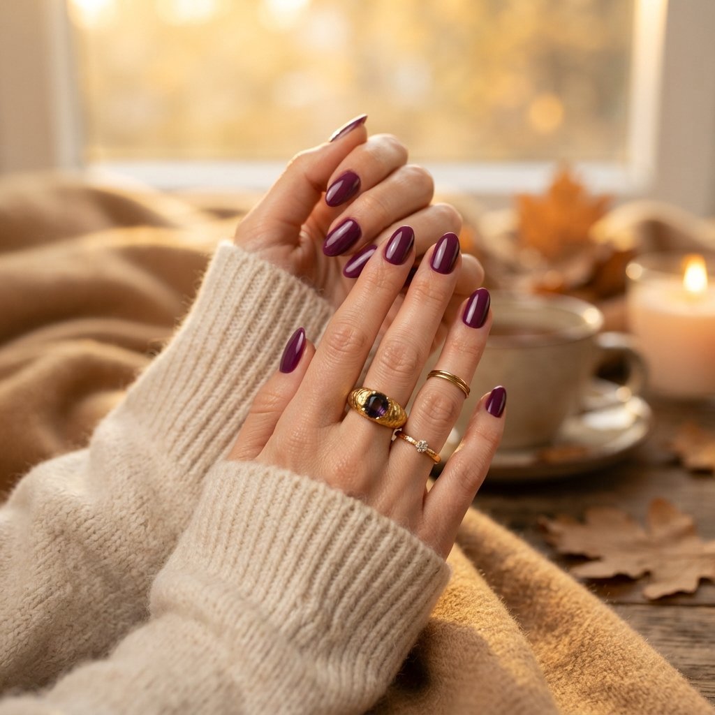 Plum Nails