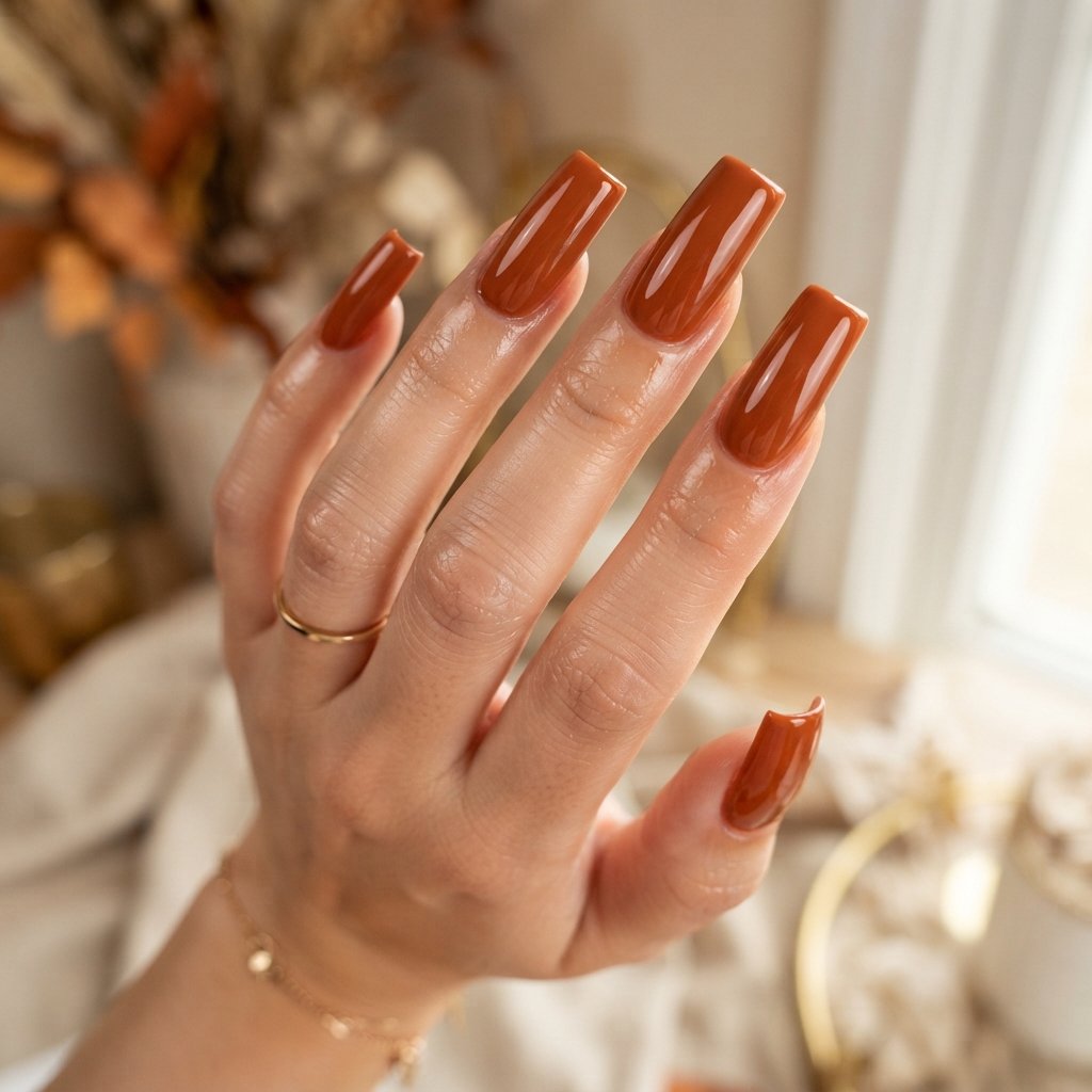 Rust Orange Acrylic