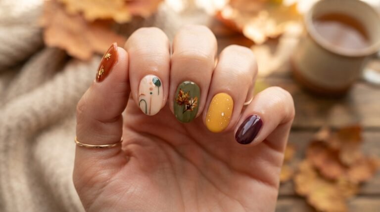Short fall nail designs