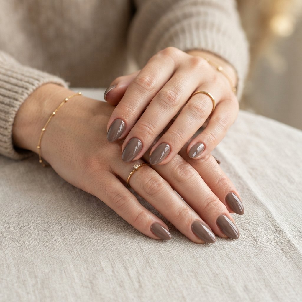21 September Almond Nails That Make Your Hands Look Elegant 11 Taupe Almond Nails