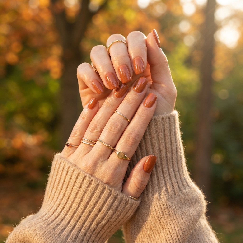 Terracotta Square Nails