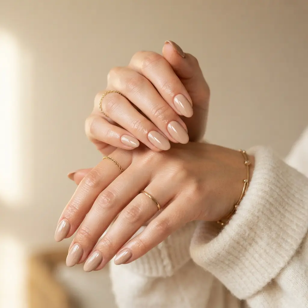  Warm Beige Nails