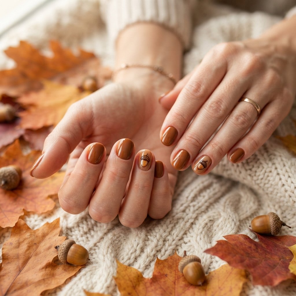  Acorn Accent Nails