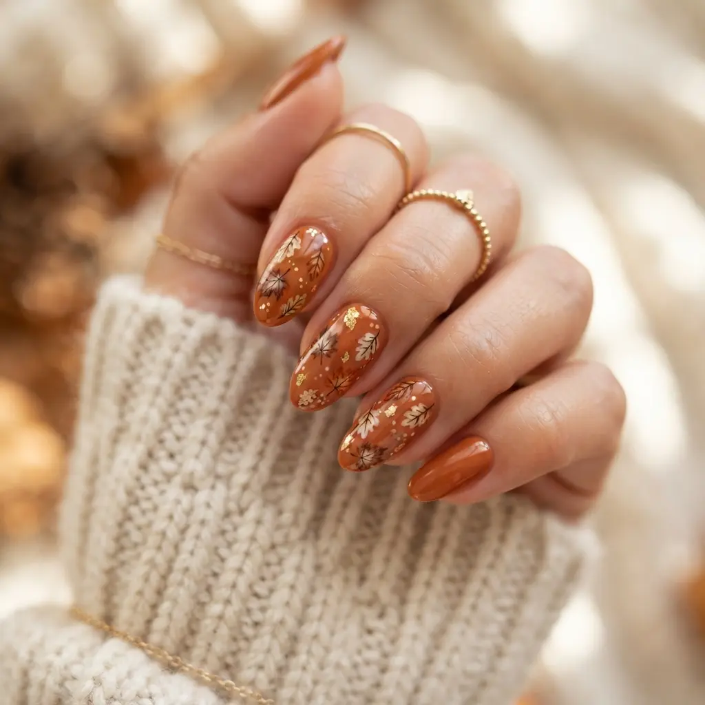 Orange Leaf Accents