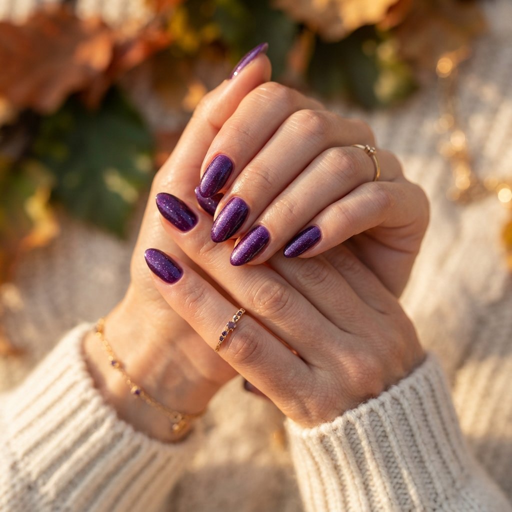  Amethyst Shimmer Nails