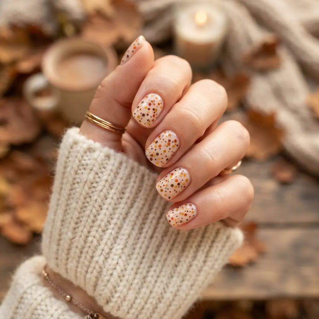  Autumn Confetti Nails