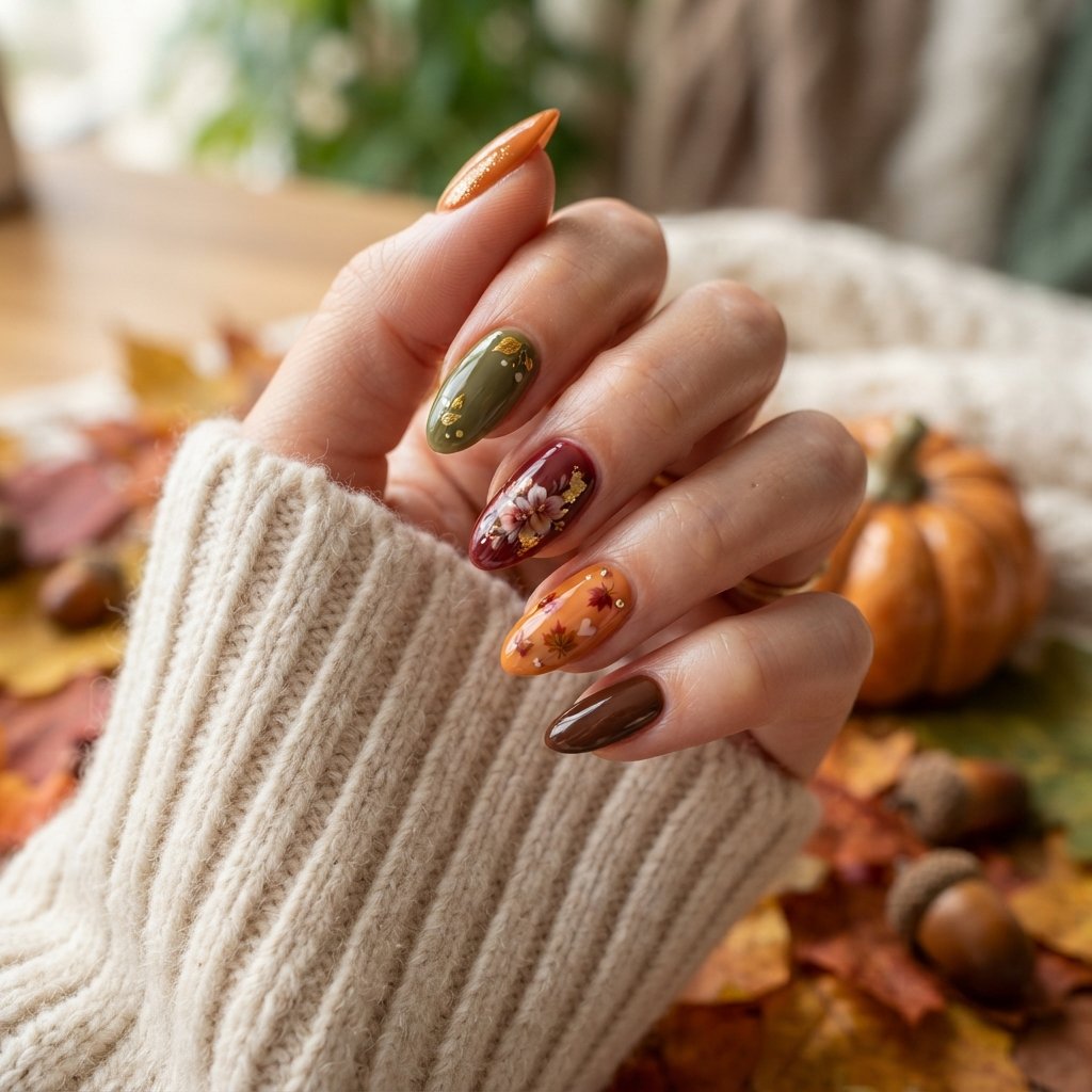 22 Cute Fall Nail Designs Everyone Will Love 23 Timeless Cute Autumn Nails