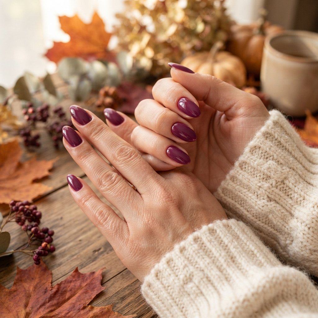 Berry Purple Nails