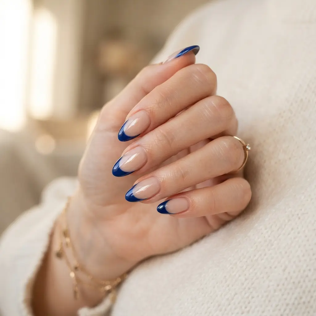  Blue French Tips
