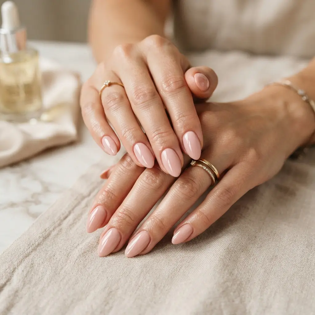 21 Pink Almond Nails You'll Be Obsessed With 6 Blush Pink Almond Nails