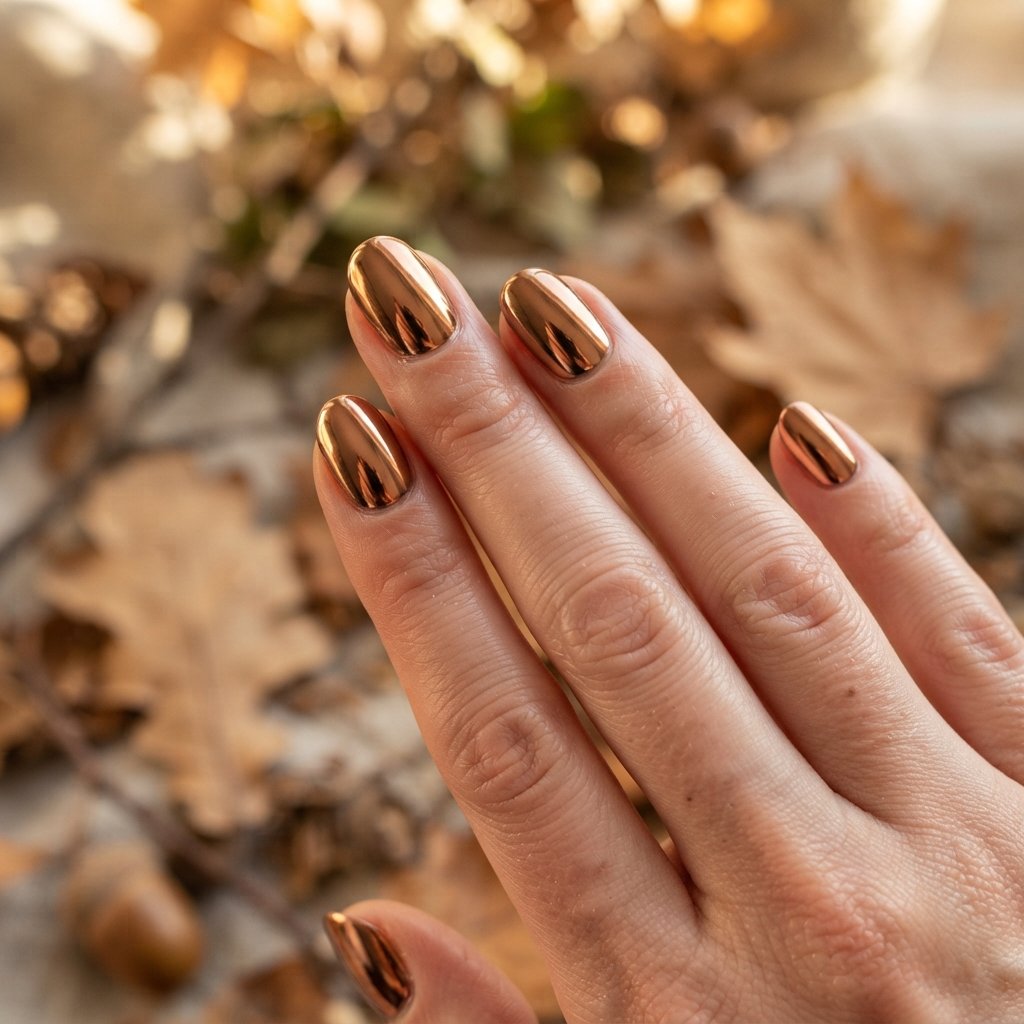 Bronze Chrome Nails