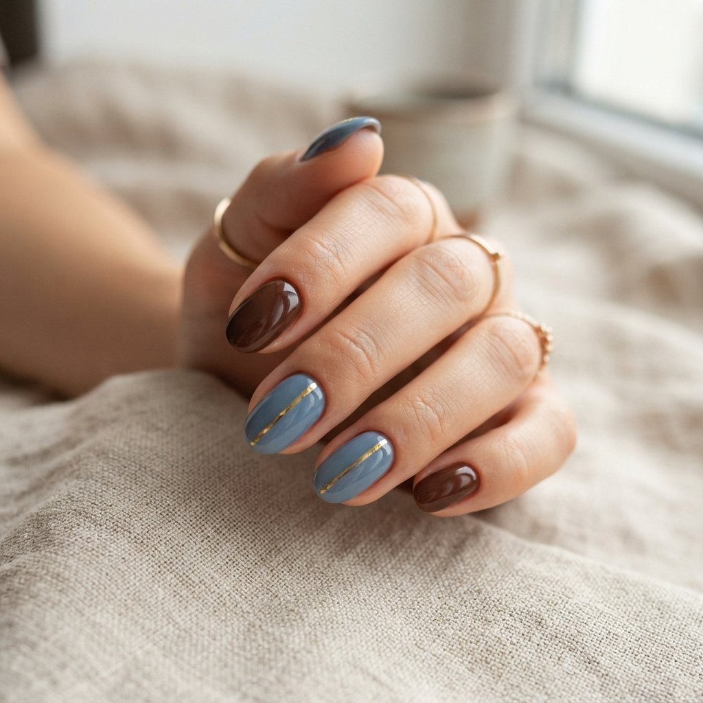  Brown and Blue Contrast