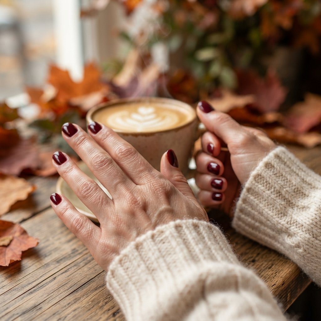 23 Burgundy Fall Nail Designs That Never Go Out of Style 20 Burgundy Short Nails
