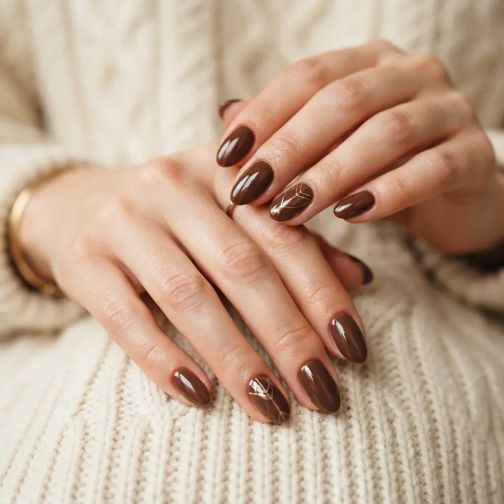 Chocolate and Gold Lines