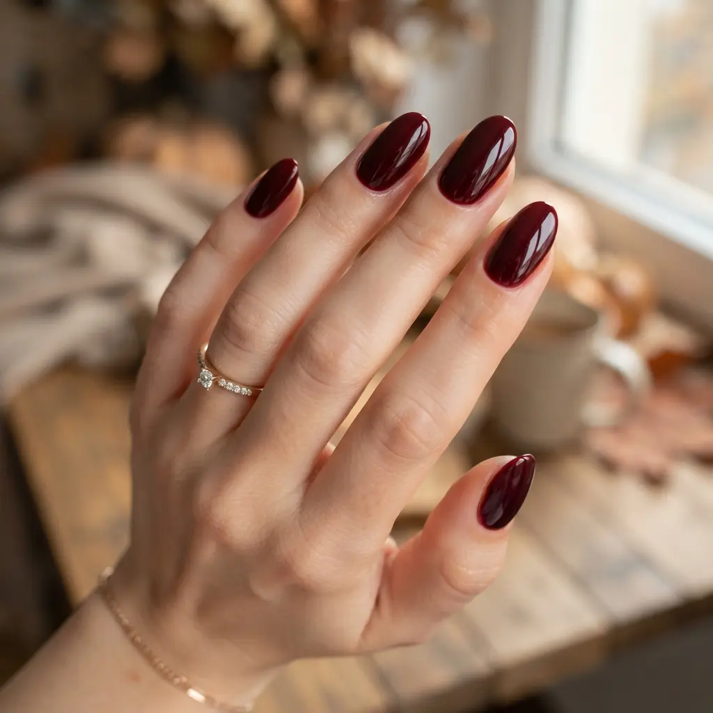 29 Red Fall Nail Designs That Make a Bold Statement 25 Dark Cherry Nails