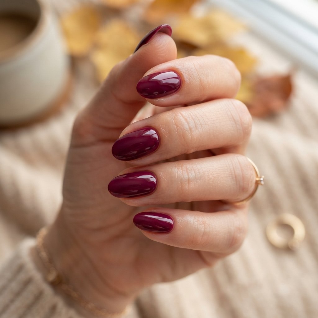 25 Easy Fall Nail Designs Anyone Can Recreate 15 Deep Berry Nails