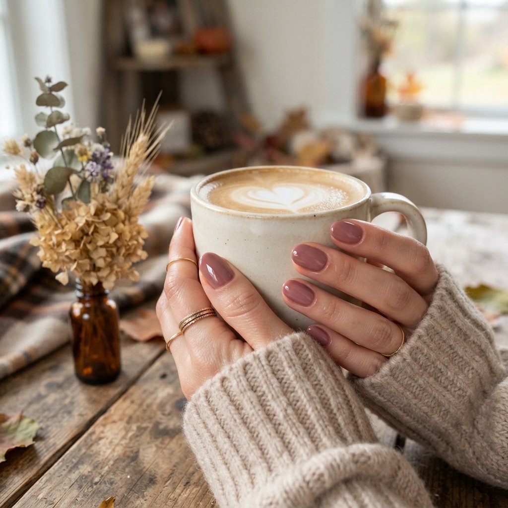 26 Early Fall Nail Designs Perfect for the New Season 7 Dusty Rose Nails