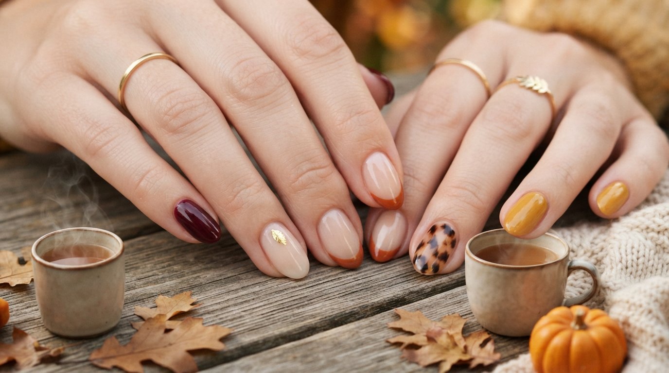 Easy fall nail designs