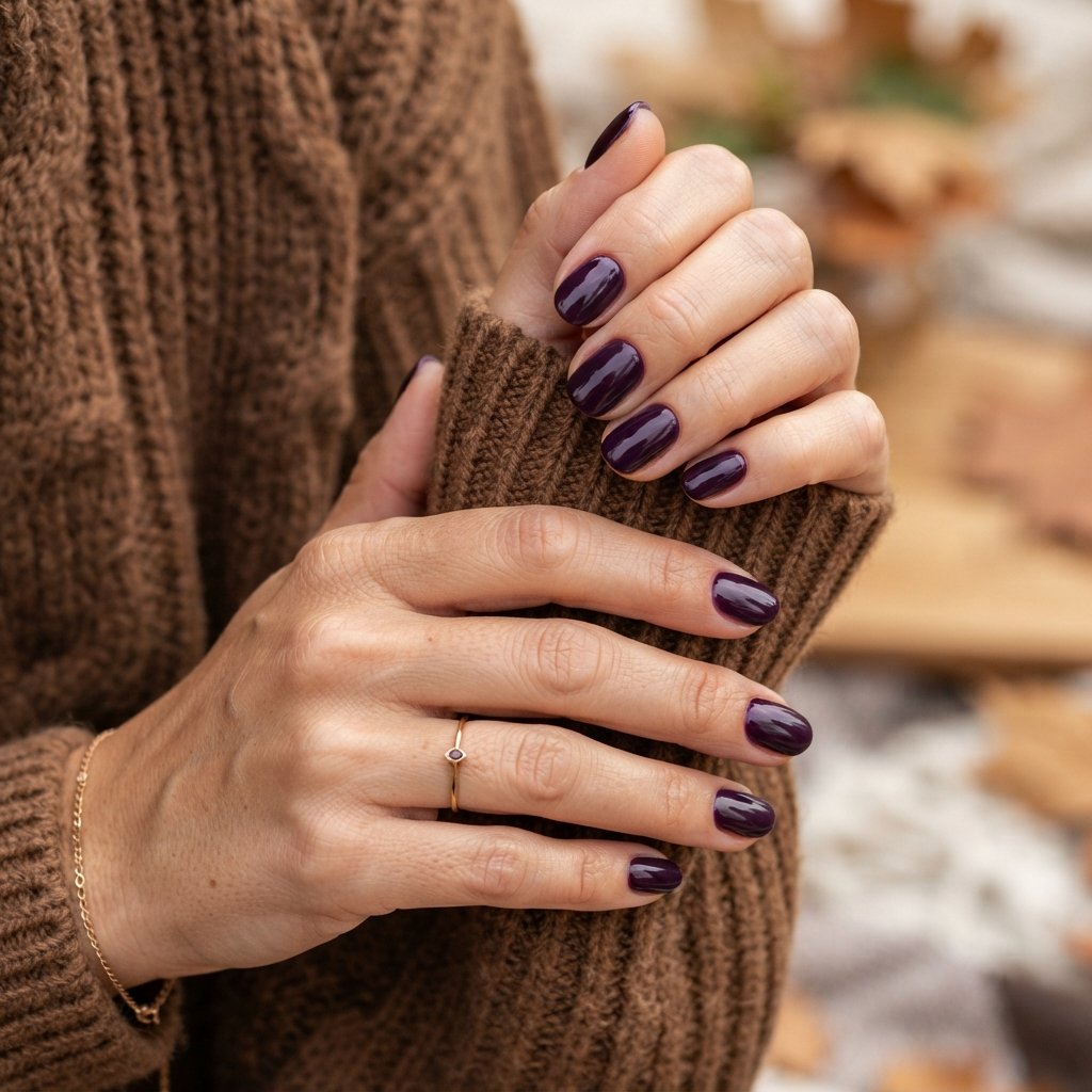 Eggplant Purple Nails