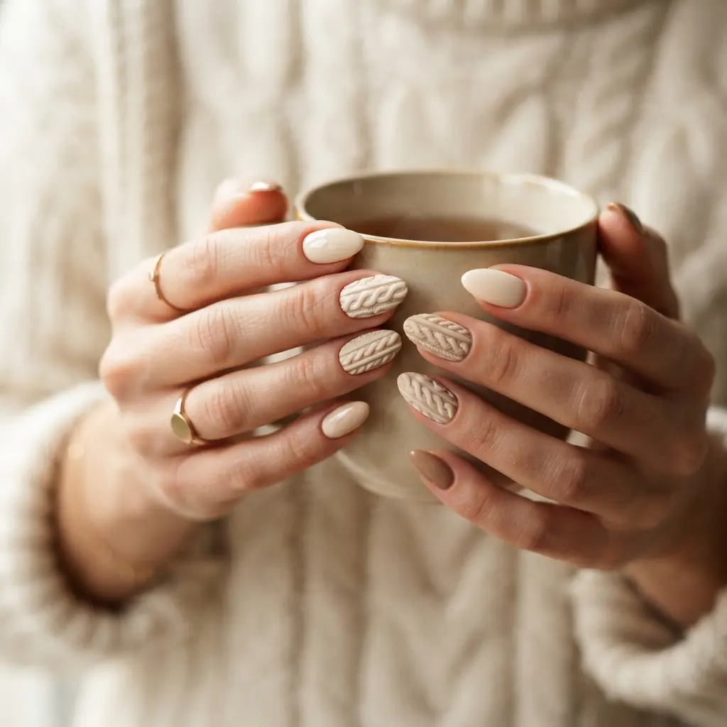 Cozy Sweater Nails