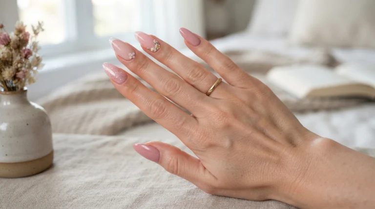Pink Almond Nails