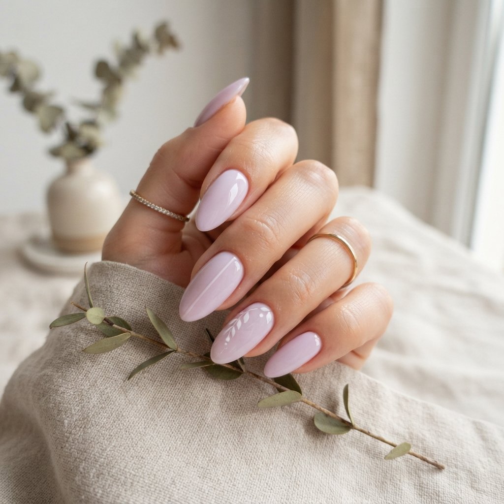 27 Long Almond Nails That Make a Stunning Statement 20 Soft Lavender Long Almond Nail