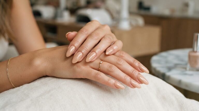 Long almond nails