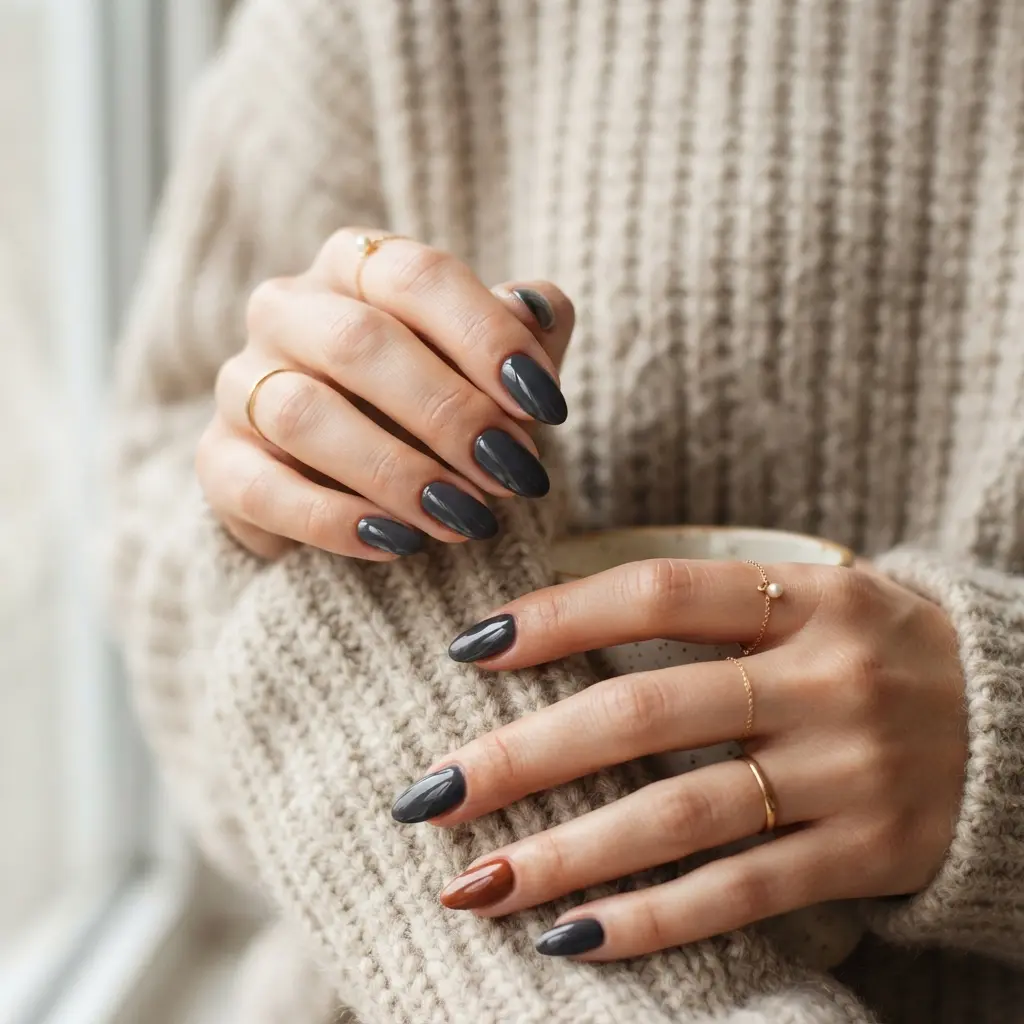  Moody Gray Nails
