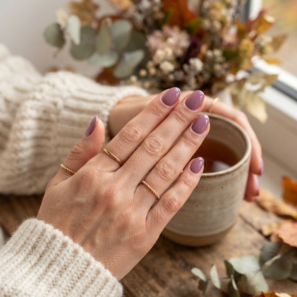  Mauve Purple Nails