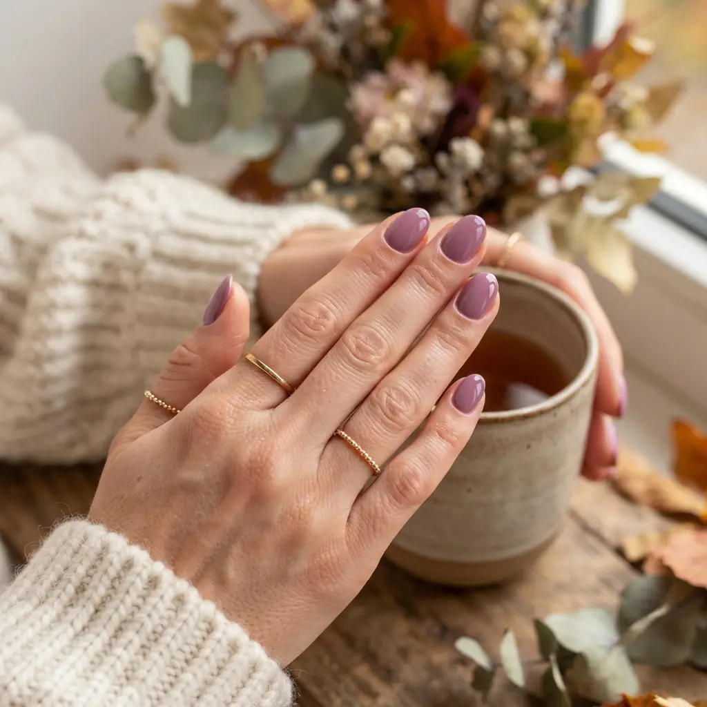  Mauve Purple Nails
