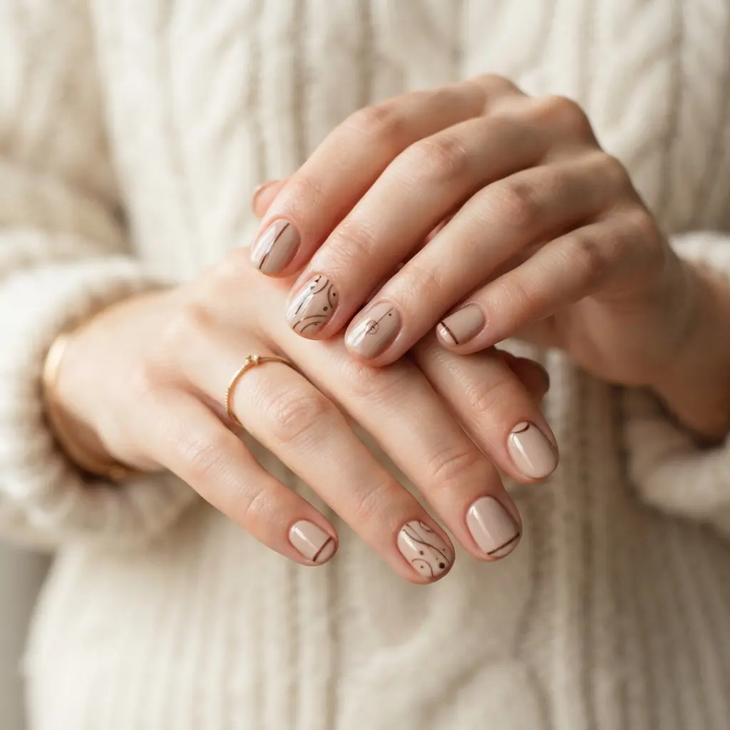  Soft Beige and Brown