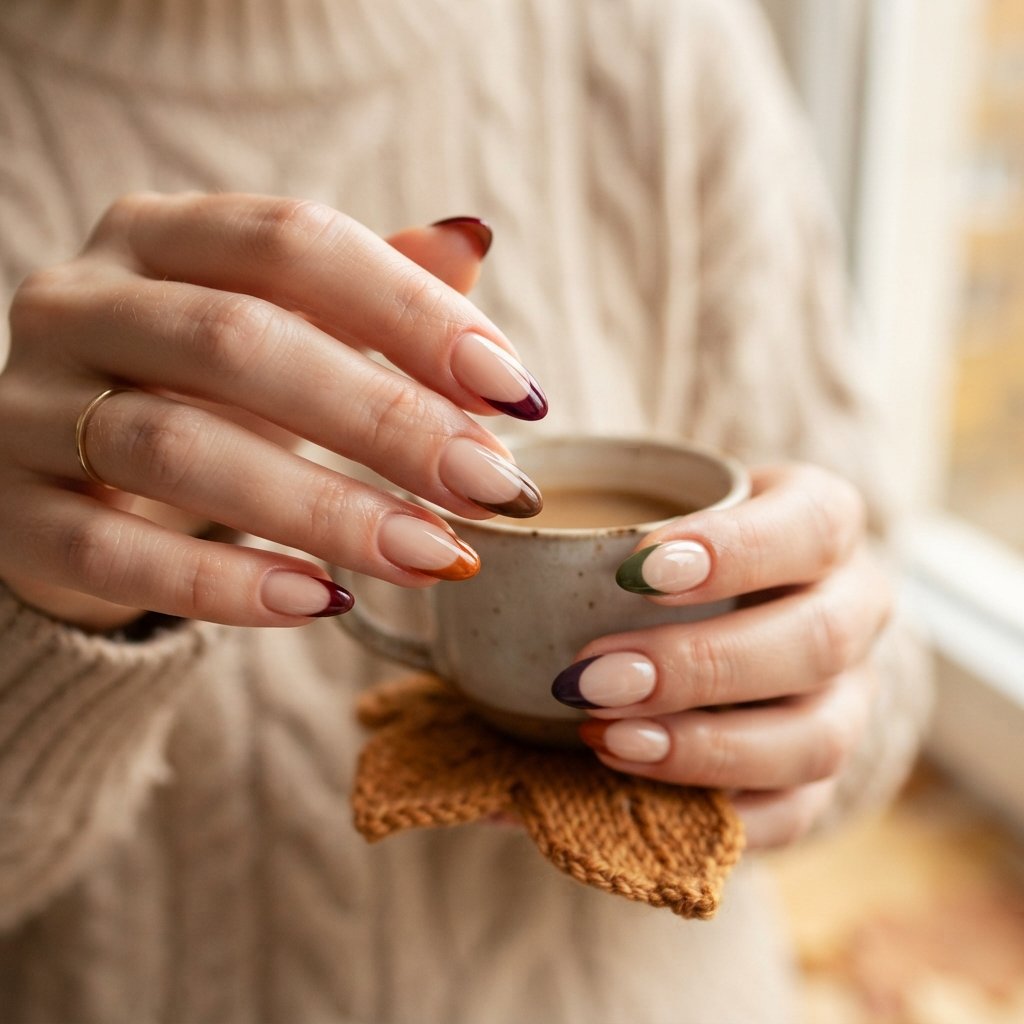  Mixed Autumn French Tips
