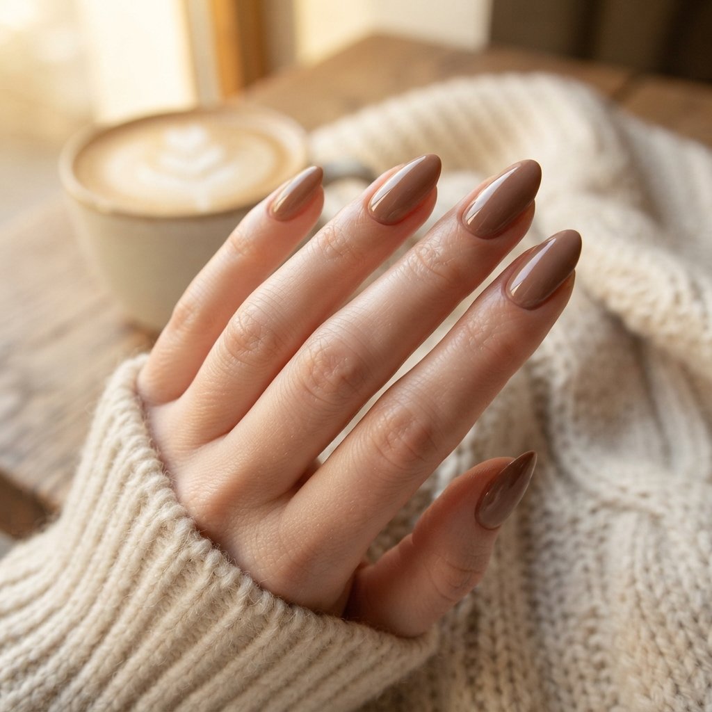 26 Early Fall Nail Designs Perfect for the New Season 11 Soft Mocha Nails