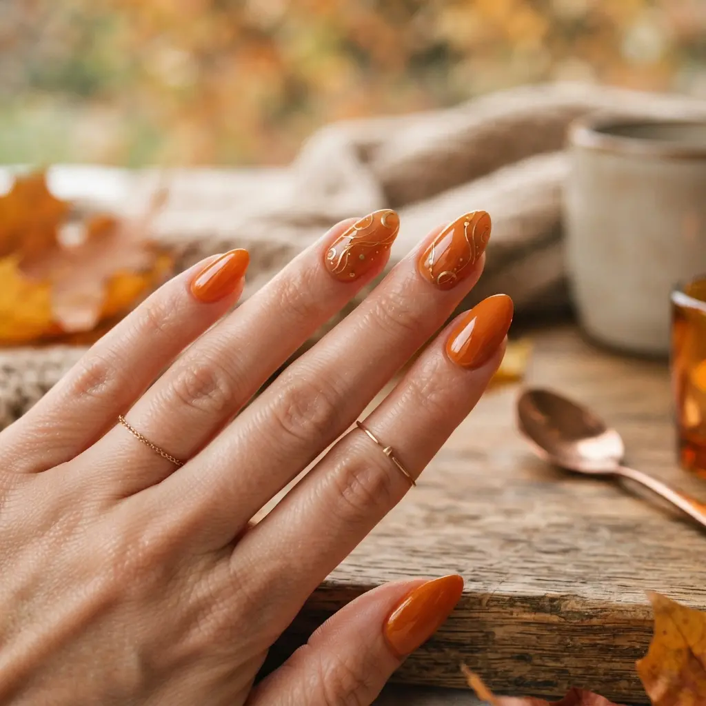  Orange And Gold Details