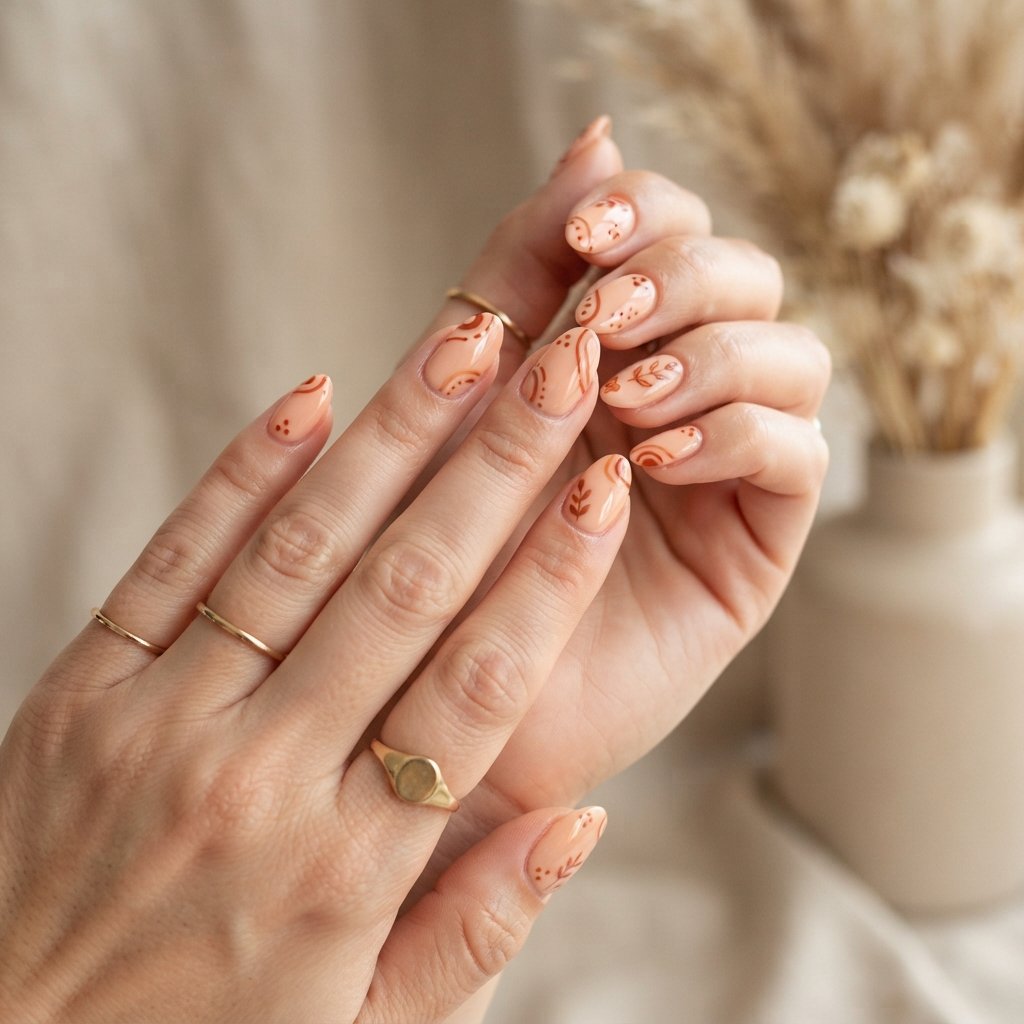 Peachy and Rust Accents