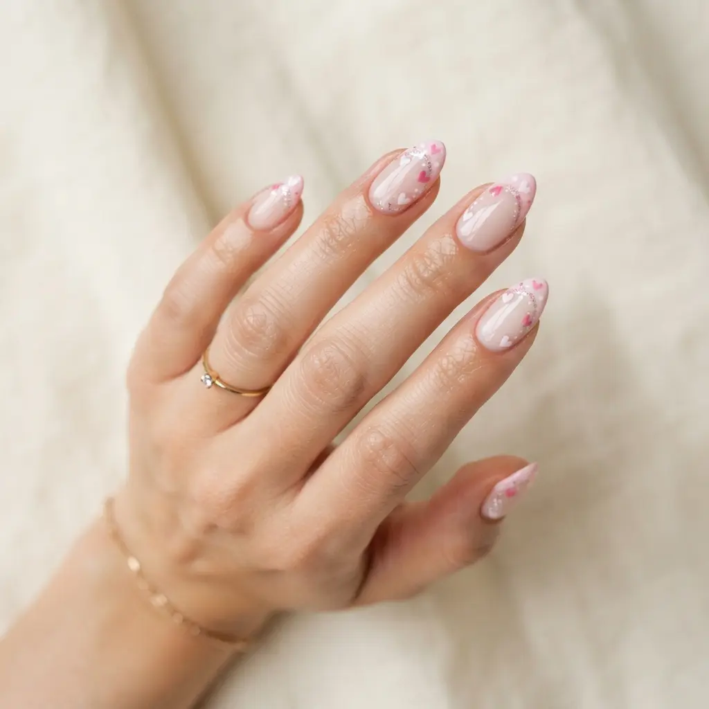 21 Pink Almond Nails You'll Be Obsessed With 21 Pink French Almond Nails With Details