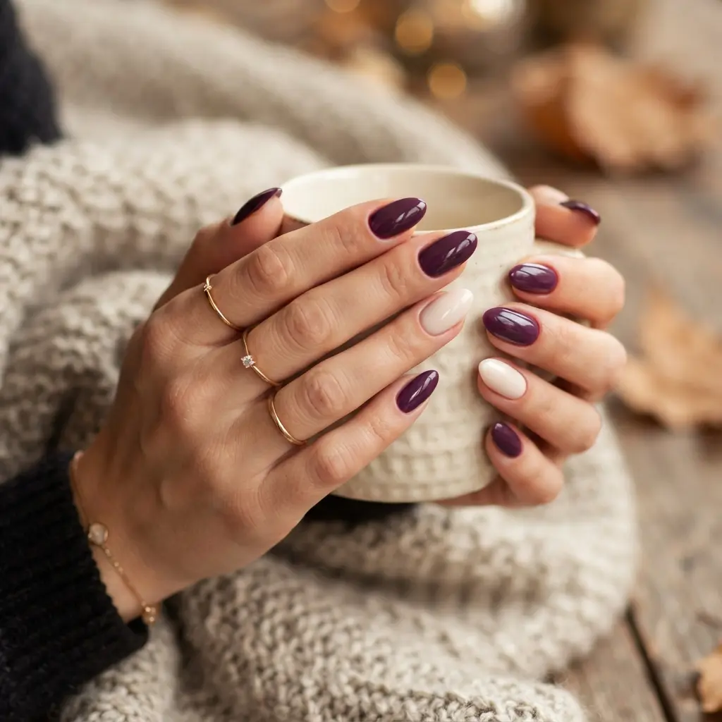  Plum Purple Nails