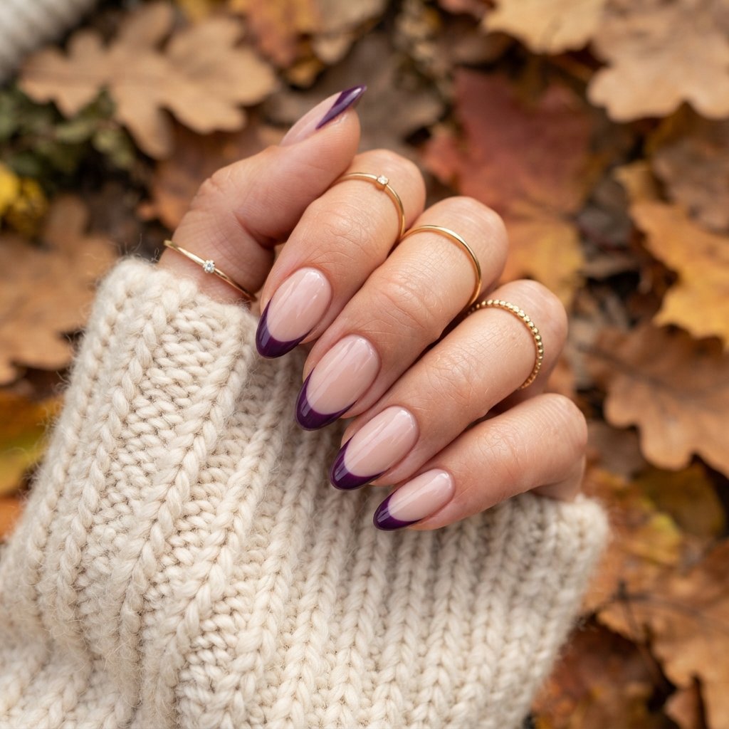  Purple French Tips