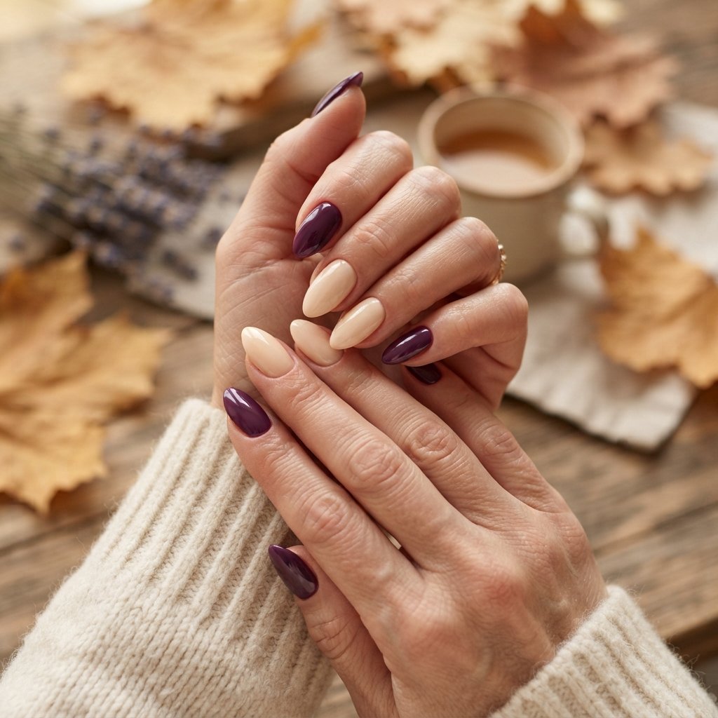 Purple and Cream Mix