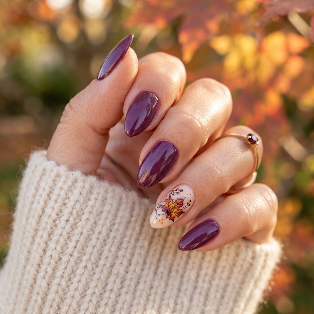 Purple Leaf Accent