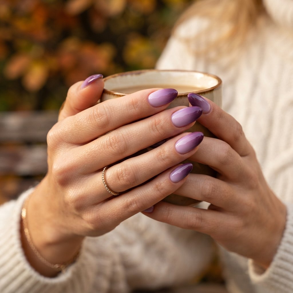 Purple Ombre Nails