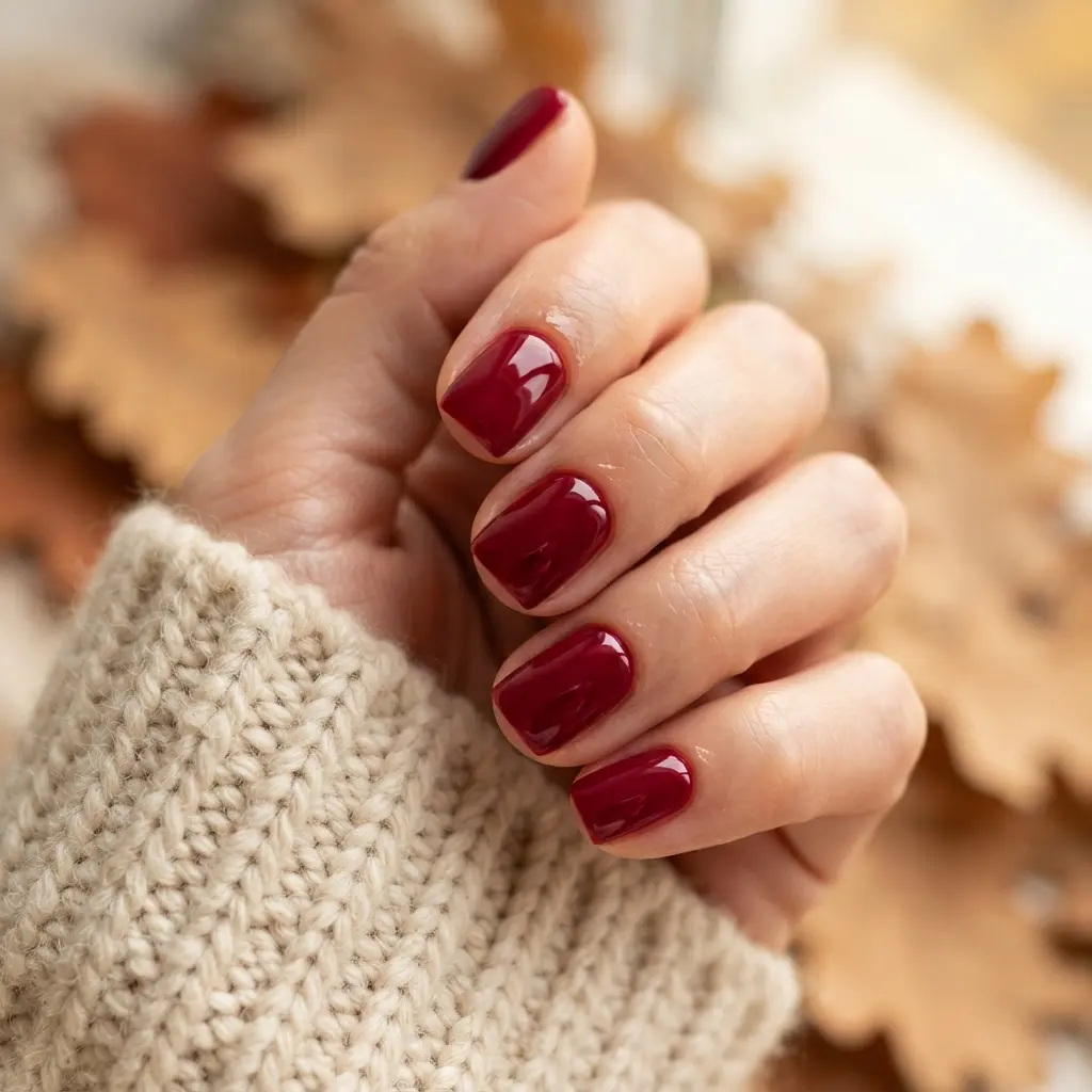 29 Red Fall Nail Designs That Make a Bold Statement 7 Ruby Red Nails