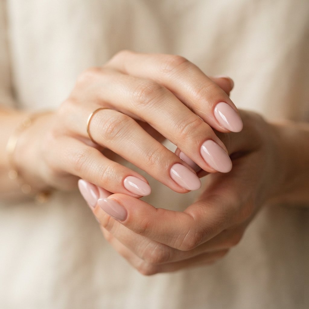 Short Simple Almond Nails