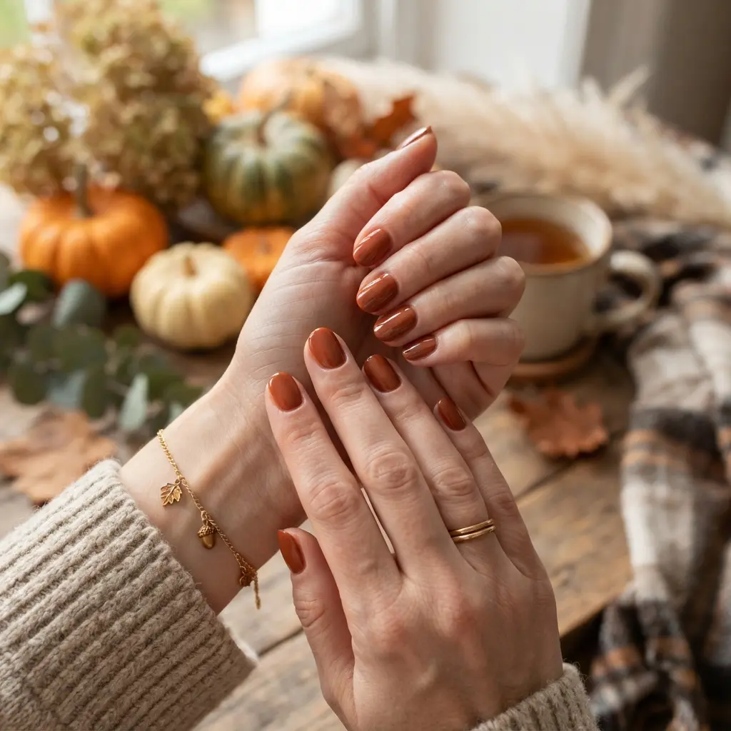 Soft Terracotta Nails