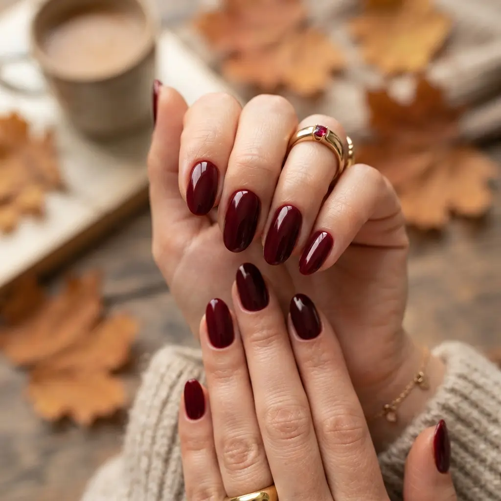 29 Red Fall Nail Designs That Make a Bold Statement 5 Wine Red Nails